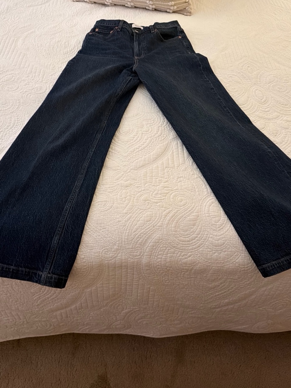 pistola dark blue wash Wide-Leg Flare Jeans